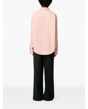 AMI Paris Ami De Coeur embossed cotton boxy shirt - Pink - サムネイル5