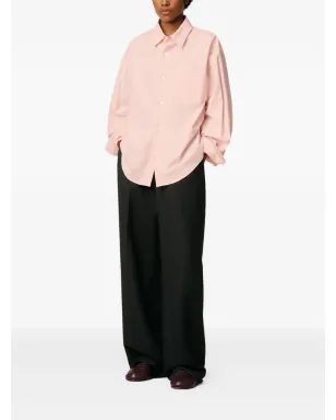 AMI Paris Ami De Coeur embossed cotton boxy shirt - Pink - サムネイル3
