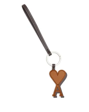 AMI Paris Ami De Coeur レザーキーホルダー - サムネイル1