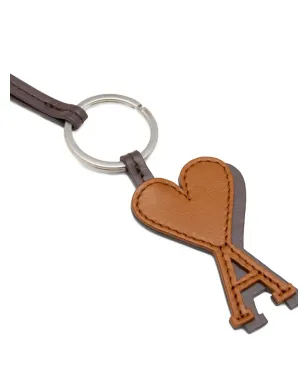 AMI Paris Ami De Coeur レザーキーホルダー - サムネイル2