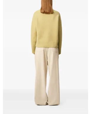 AMI Paris Ami De Coeur ロゴ入り長袖ポロシャツ - Yellow - サムネイル4