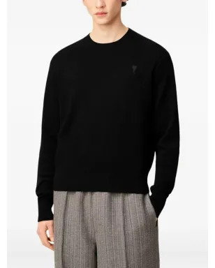 AMI Paris Ami De Coeur ウール クルーネック セーター - サムネイル5
