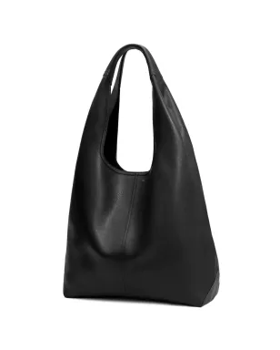 AMI Paris エティエンヌ レザー トートバッグ - Black - サムネイル5