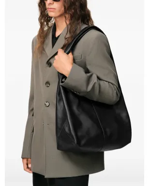 AMI Paris エティエンヌ レザー トートバッグ - Black - サムネイル2