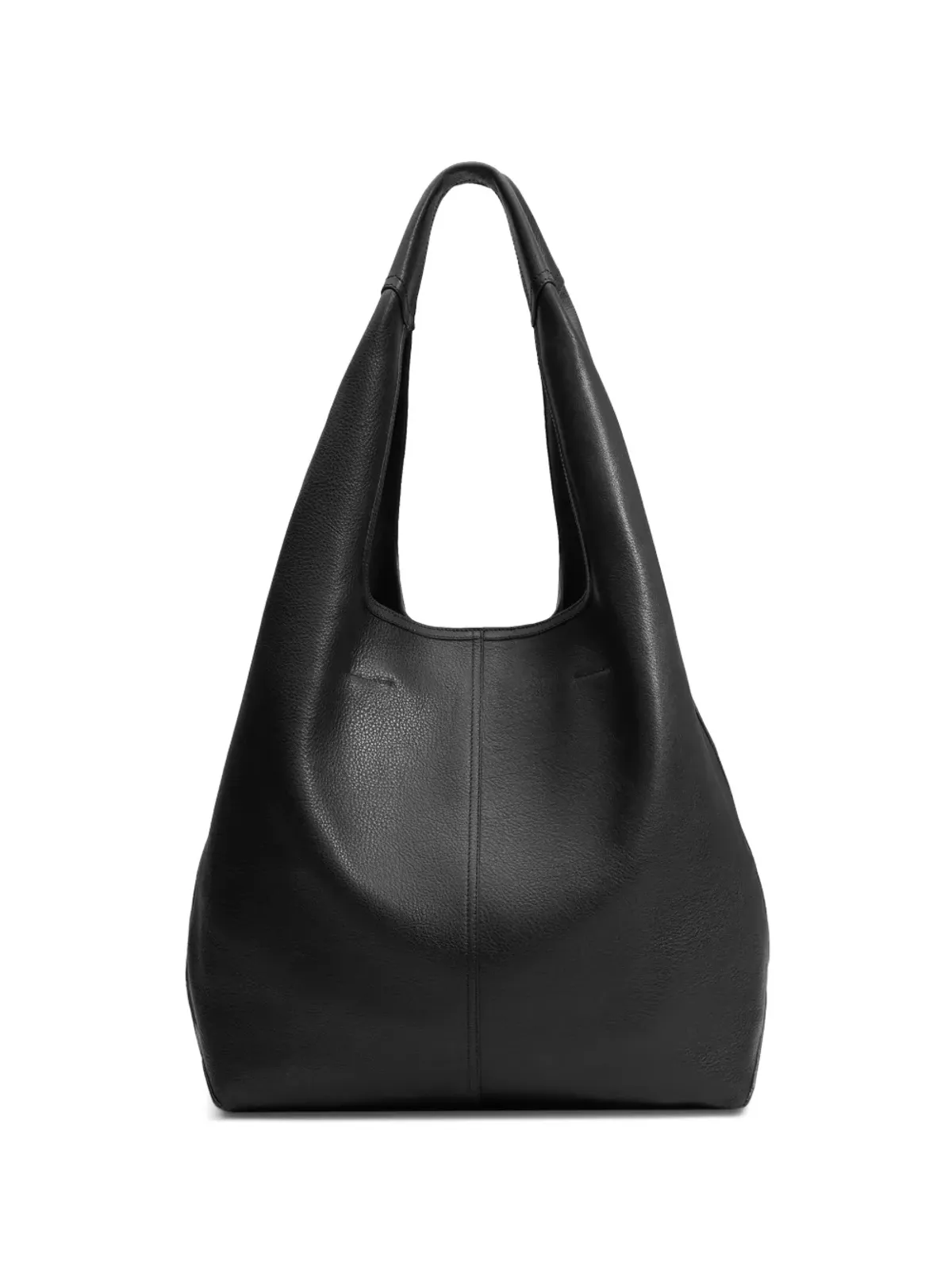 AMI Paris エティエンヌ レザー トートバッグ - Black - 画像4