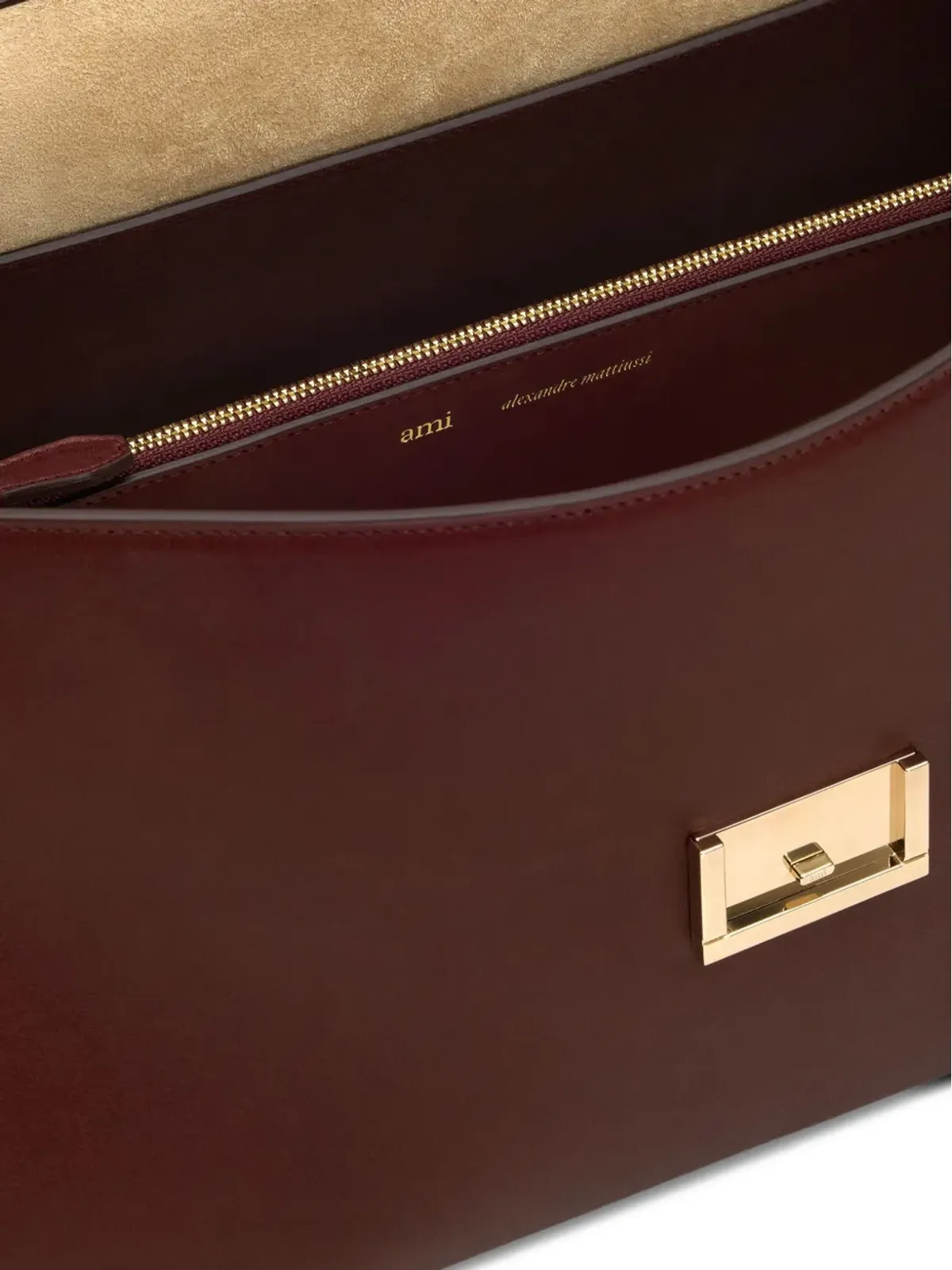 AMI Paris ミミ レザー トートバッグ - 画像5
