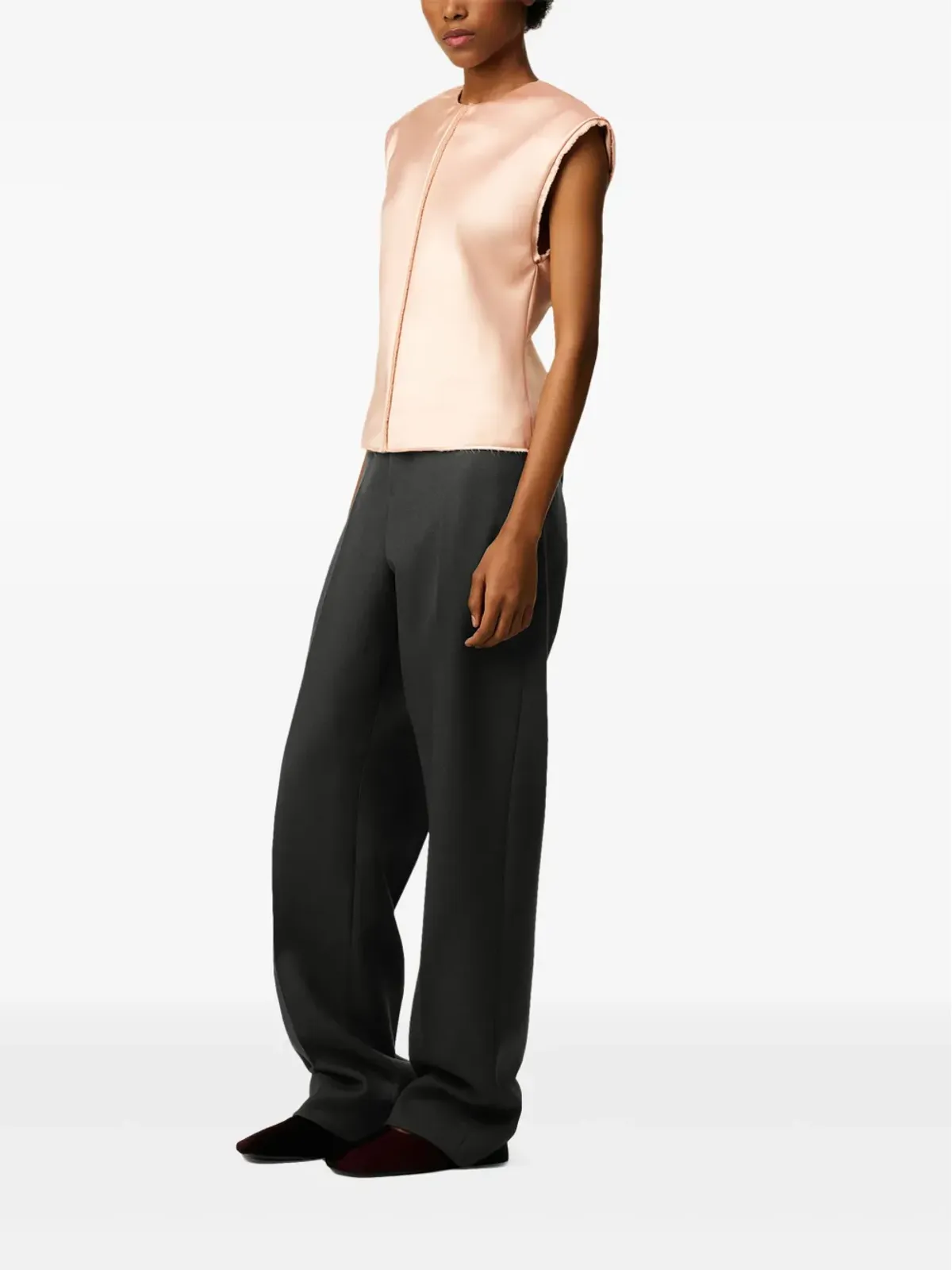 AMI Paris ウール ラージフィットパンツ - 画像3
