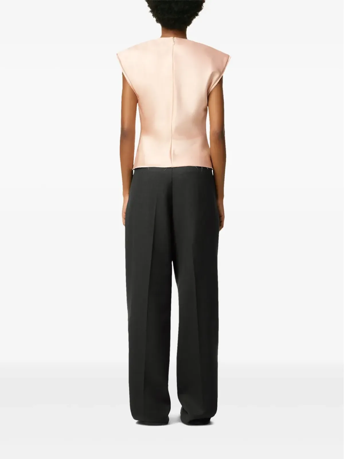 AMI Paris ウール ラージフィットパンツ - 画像4