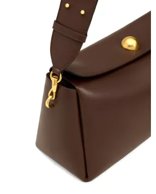 AMI Paris Carrousel 本革バッグ ブラウン - サムネイル5