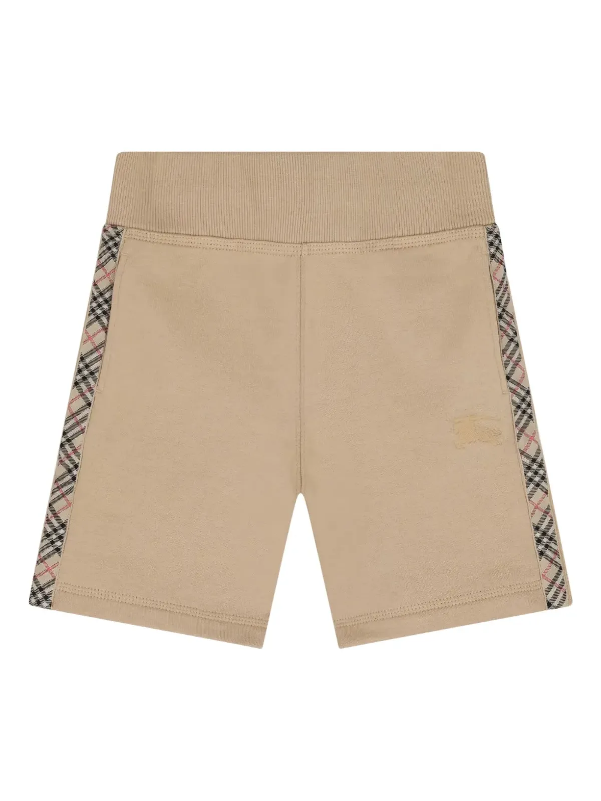 Burberry Kids サイドチェック コットンショーツ - 画像1