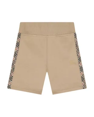 Burberry Kids サイドチェック コットンショーツ - サムネイル1