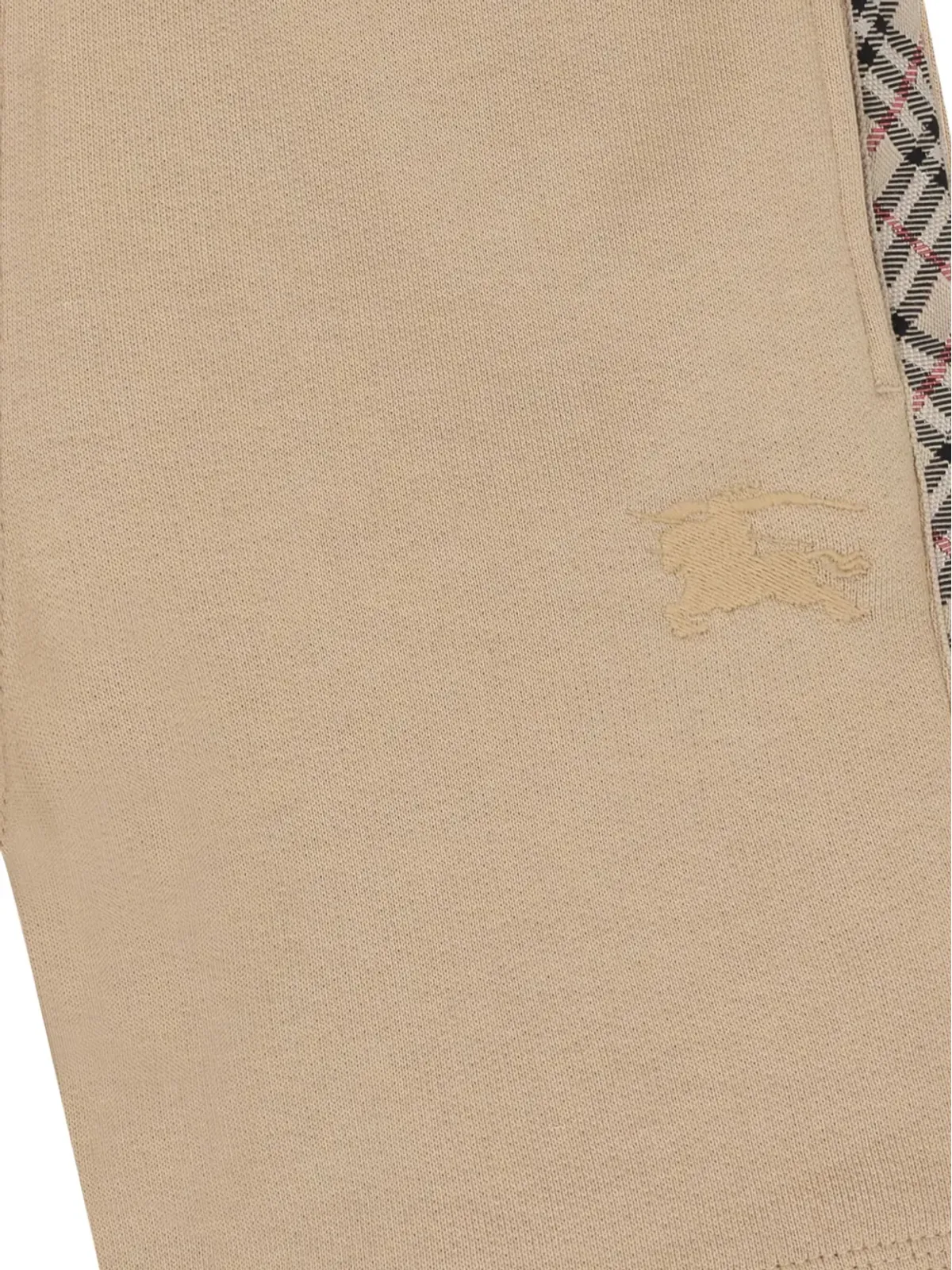 Burberry Kids サイドチェック コットンショーツ - 画像3
