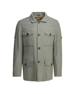 Brunello Cucinelli ボタン留めフラップポケットジャケット - サムネイル1