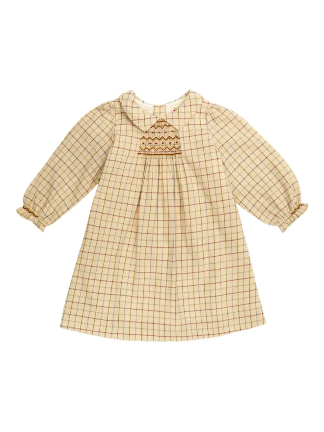 Bonpoint Bonpoint チェック柄スモックドレスの商品画像
