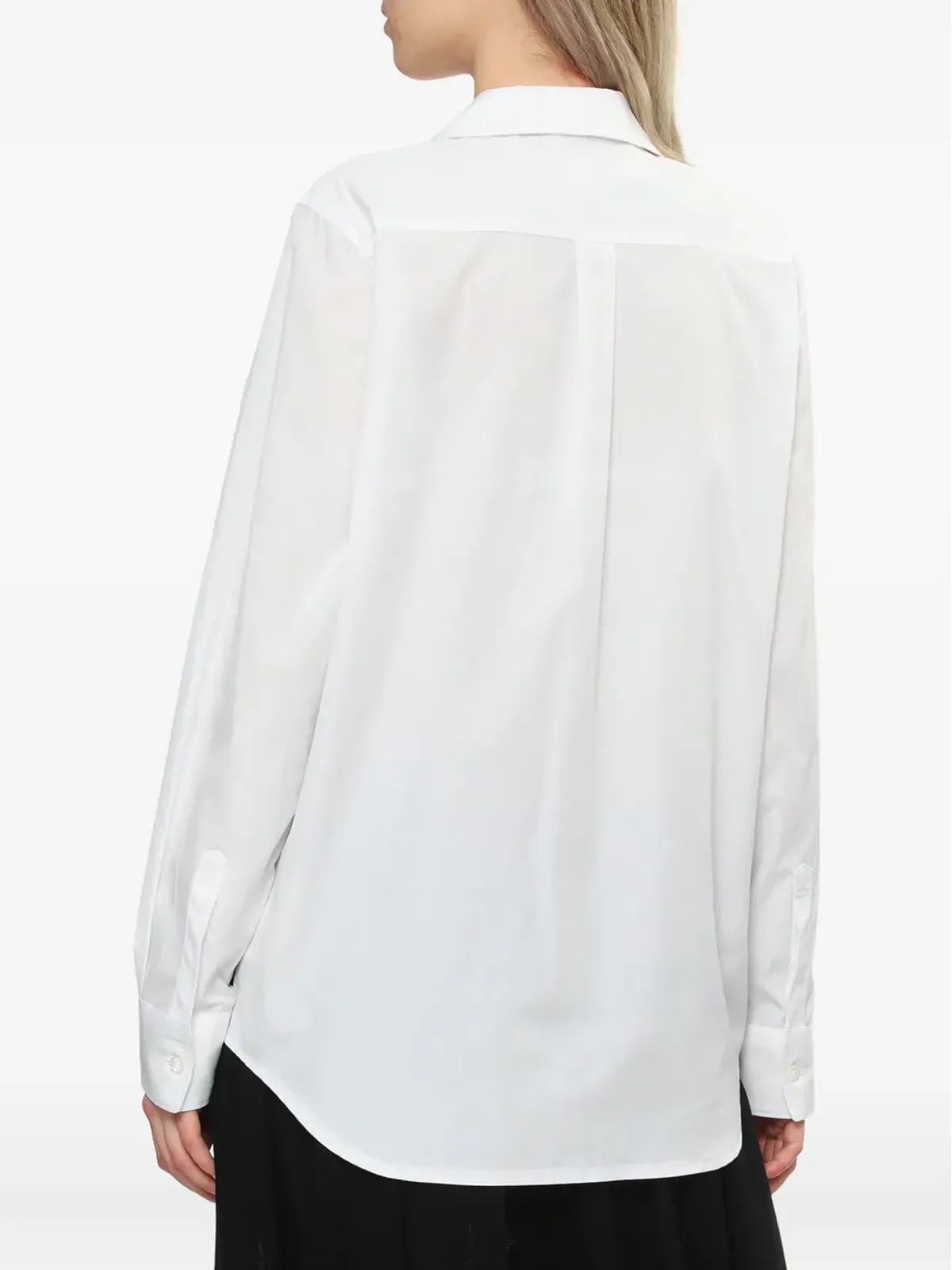 Comme Des Garçons Comme Des Garçons チェッカーボード柄ピーターパンカラーシャツ（ホワイト） - 画像4