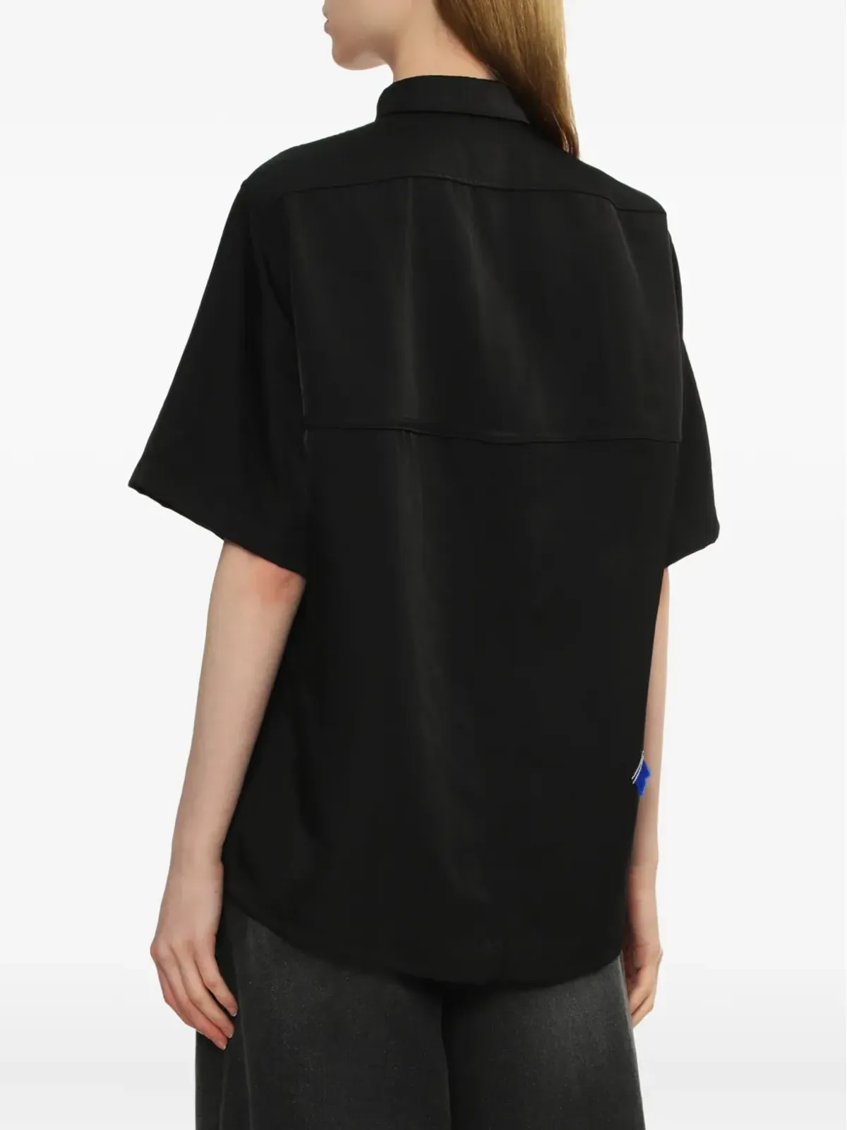 Ader Error 短袖襟付きシャツ - Black - 画像4