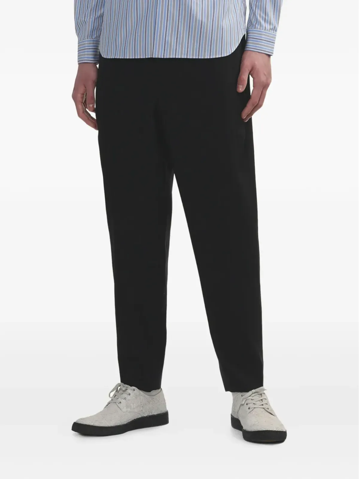 Comme des Garçons Homme Deux ピンストライプ ウエストゴムパンツ - 画像3