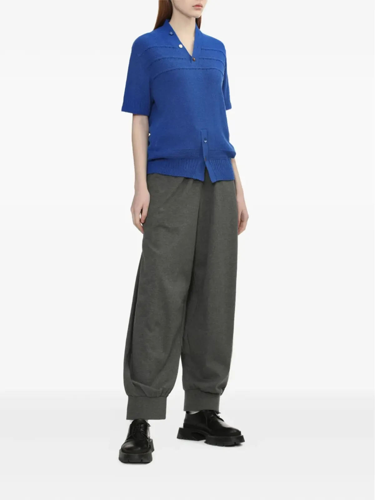 Ader Error 短袖ボタン付きトップス - 画像2