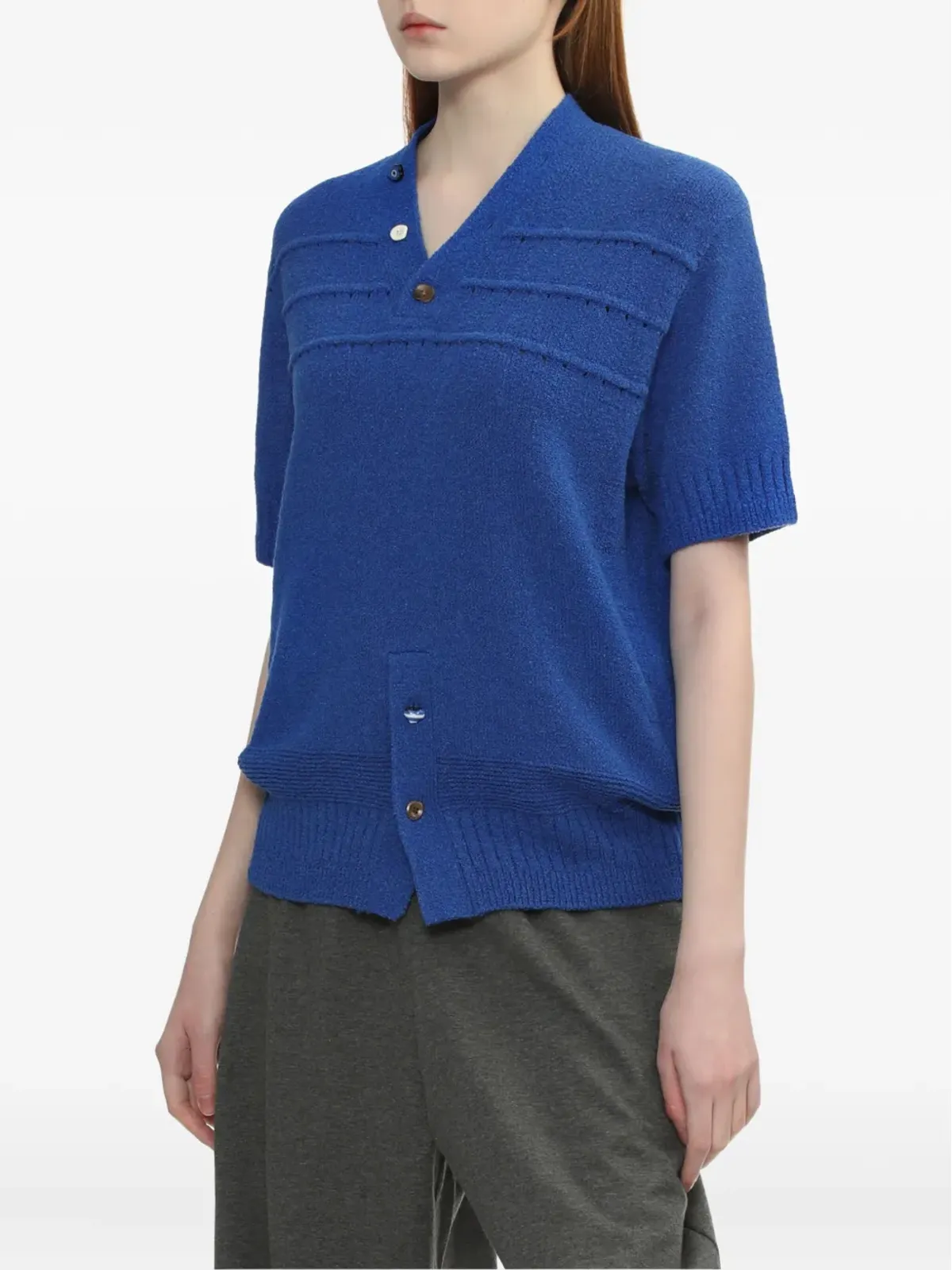 Ader Error 短袖ボタン付きトップス - 画像3