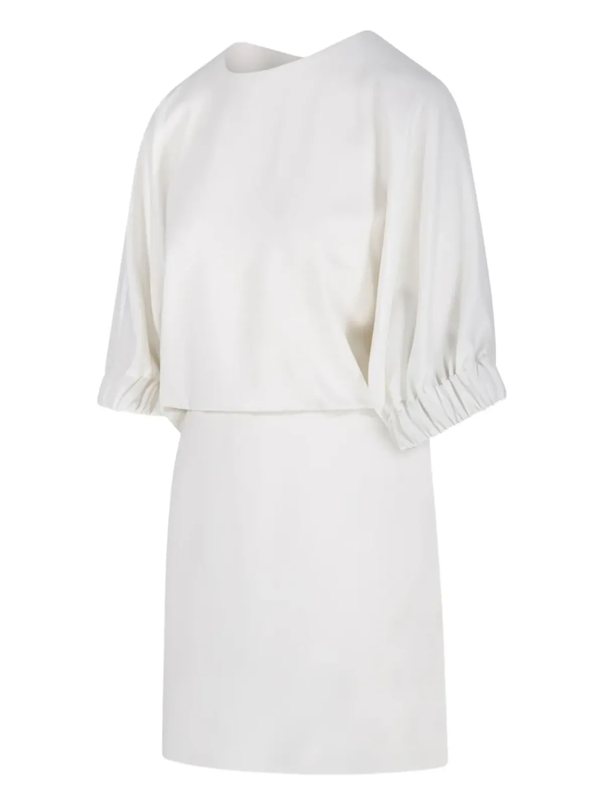 Max Mara Rum puffed-sleeve mini dress - White - 画像3