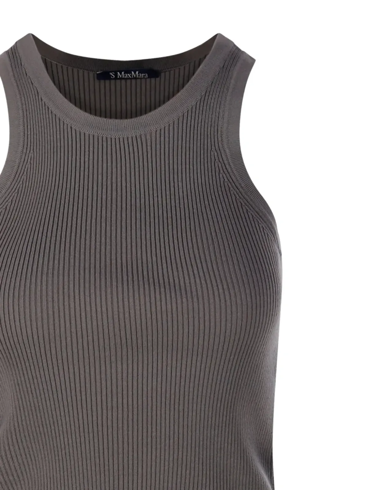 S Max Mara リブ編みノースリーブトップ - 画像4