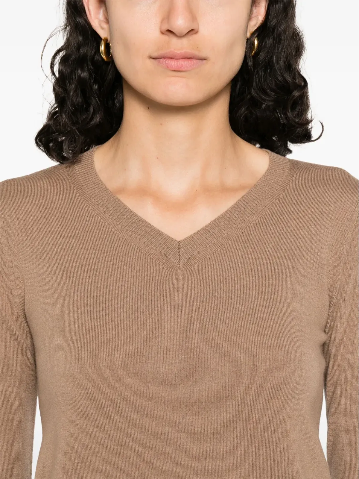 S Max Mara Vネックセーター - 画像5