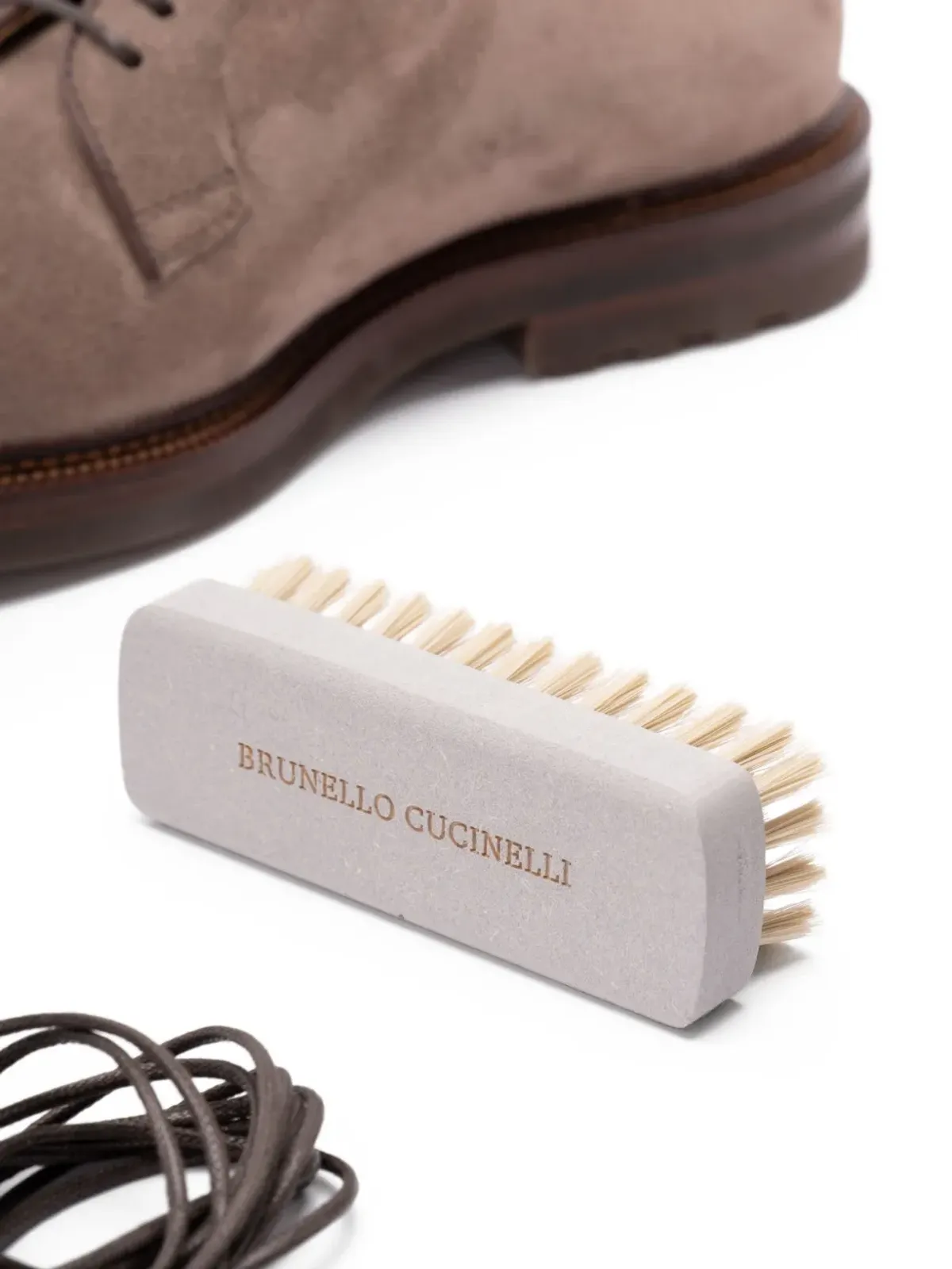 Brunello Cucinelli スエード レースアップ ダービーシューズ - 画像5