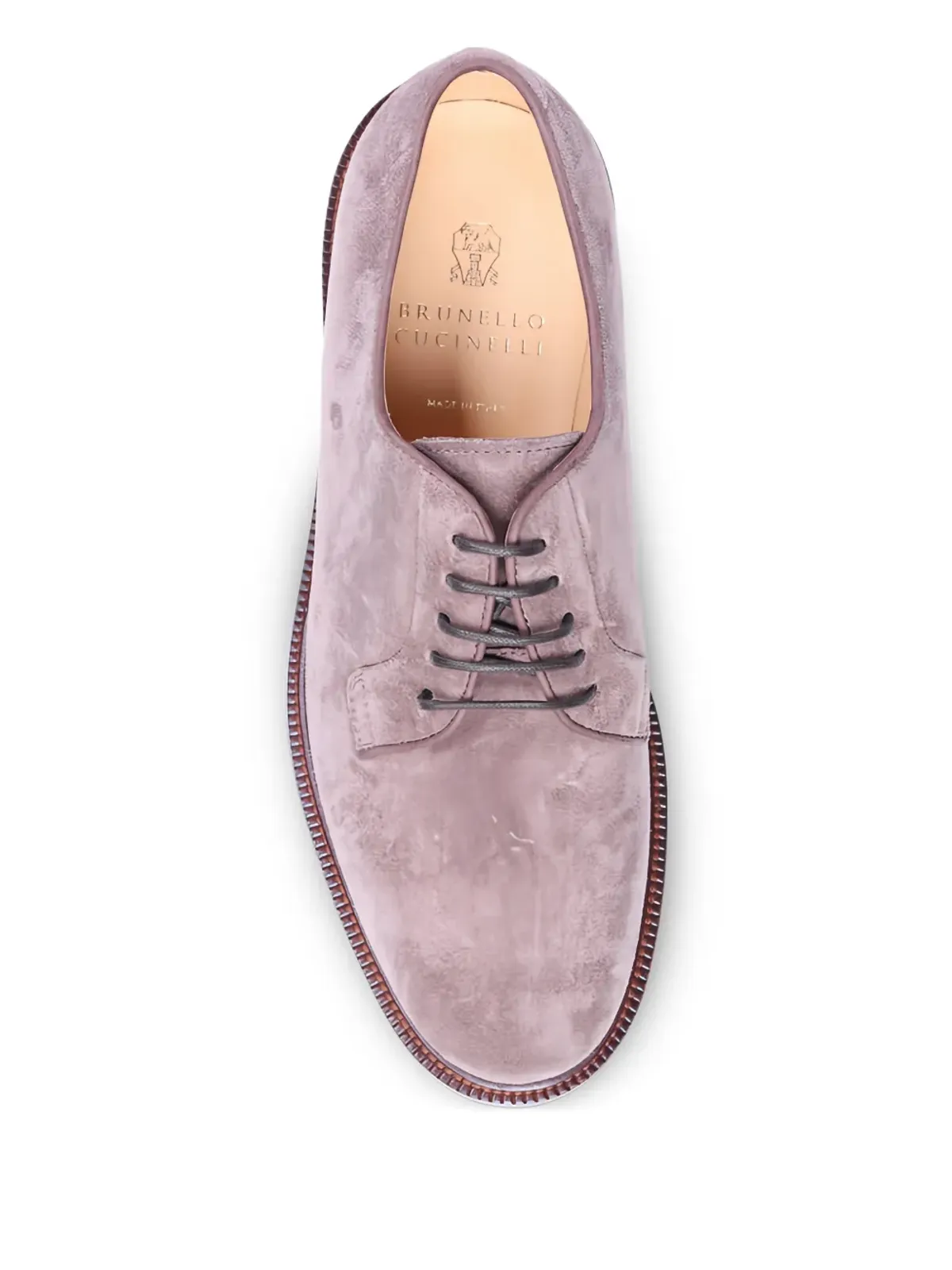 Brunello Cucinelli スエード レースアップ ダービーシューズ - 画像3