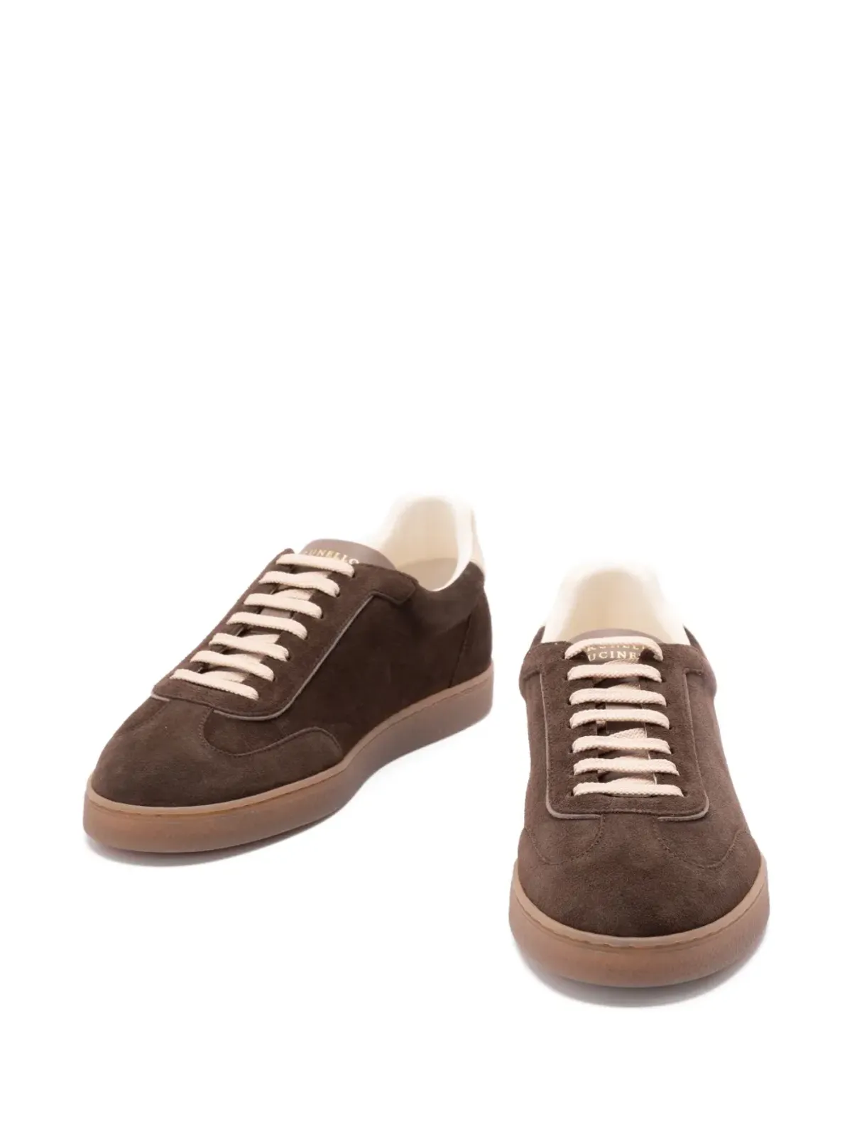 Brunello Cucinelli スエード ロートップスニーカー - 画像3