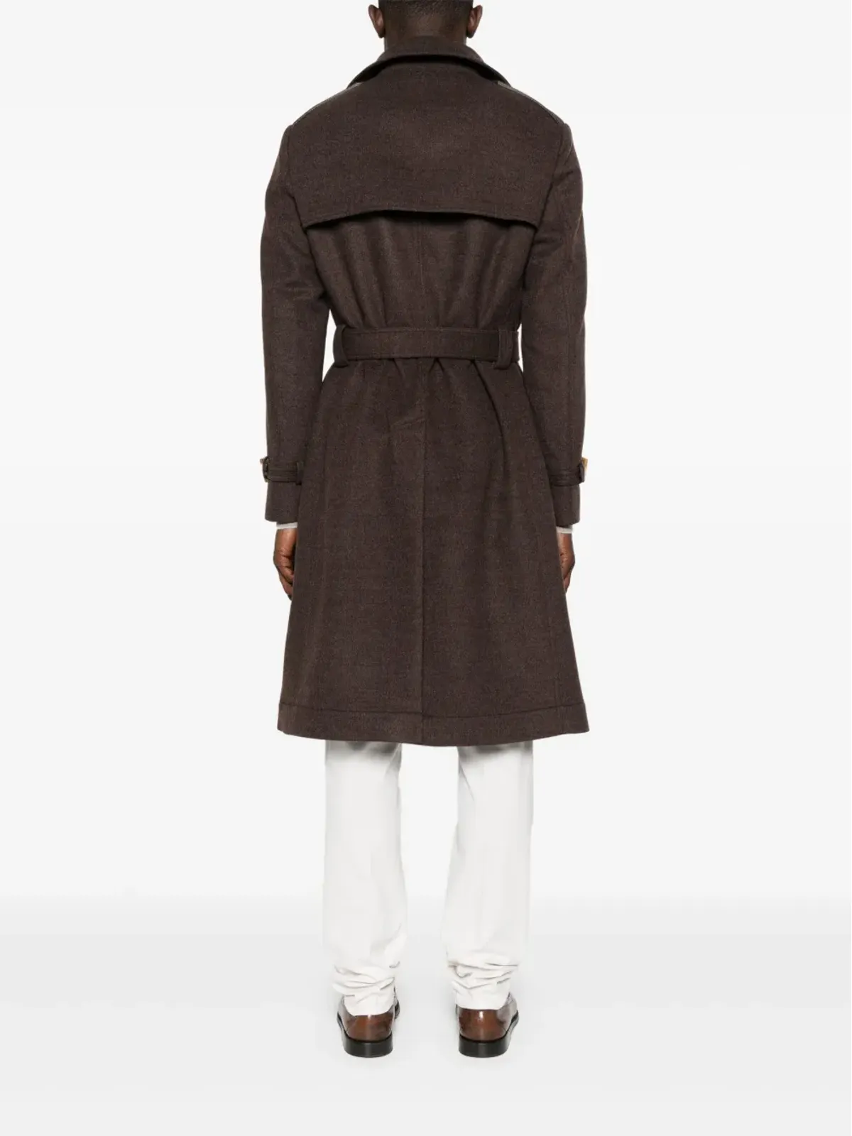 Brunello Cucinelli ベルト付きコート - 画像4