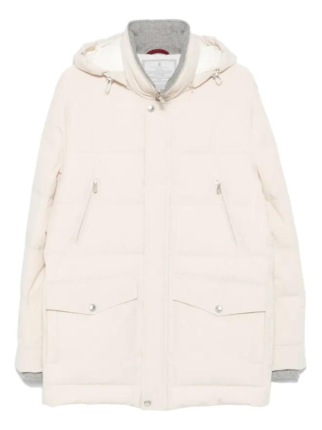 Brunello Cucinelli Brunello Cucinelli フード付きダウンジャケットの商品画像
