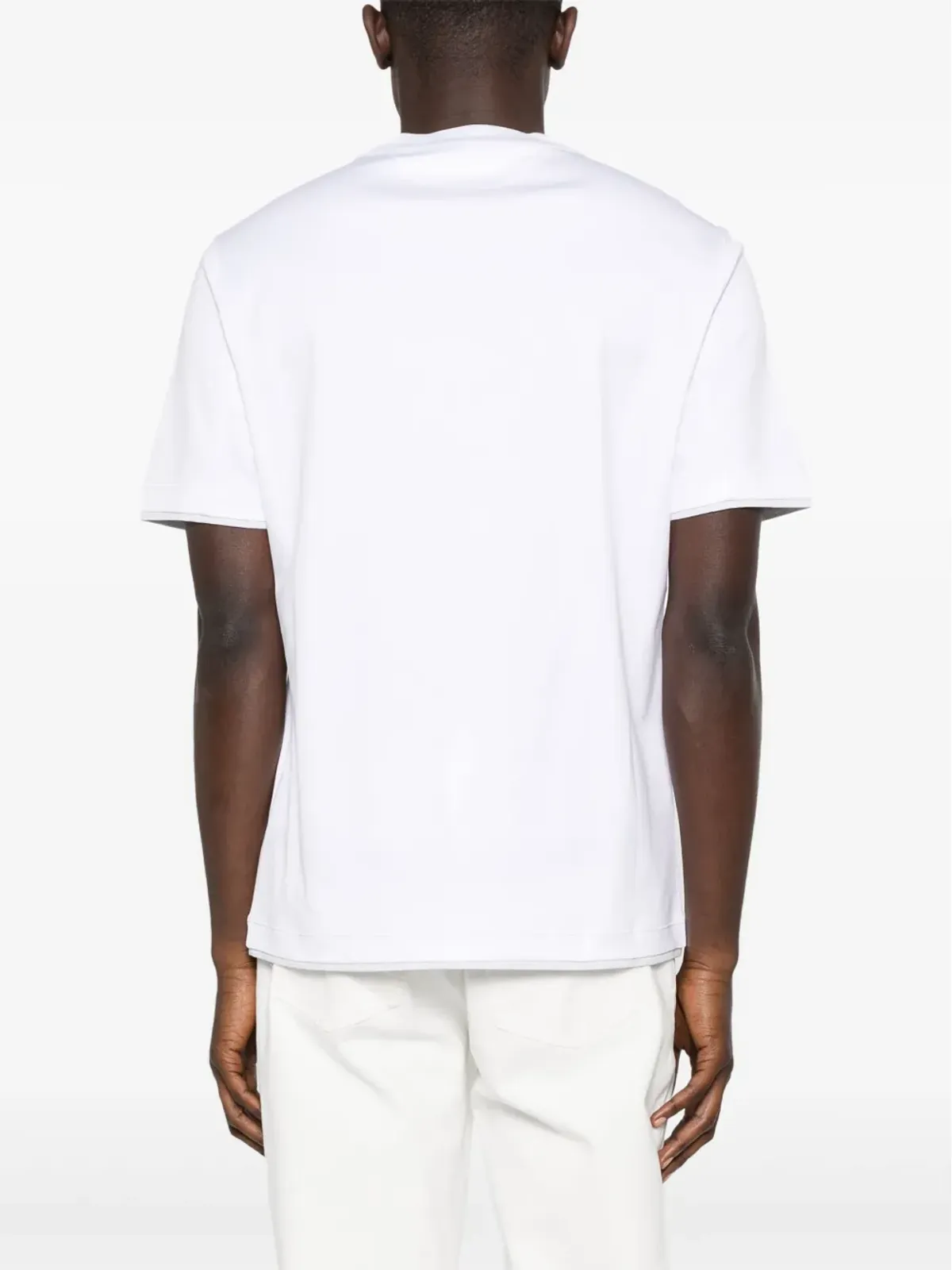 Brunello Cucinelli 刺繍ロゴ Tシャツ - 画像3