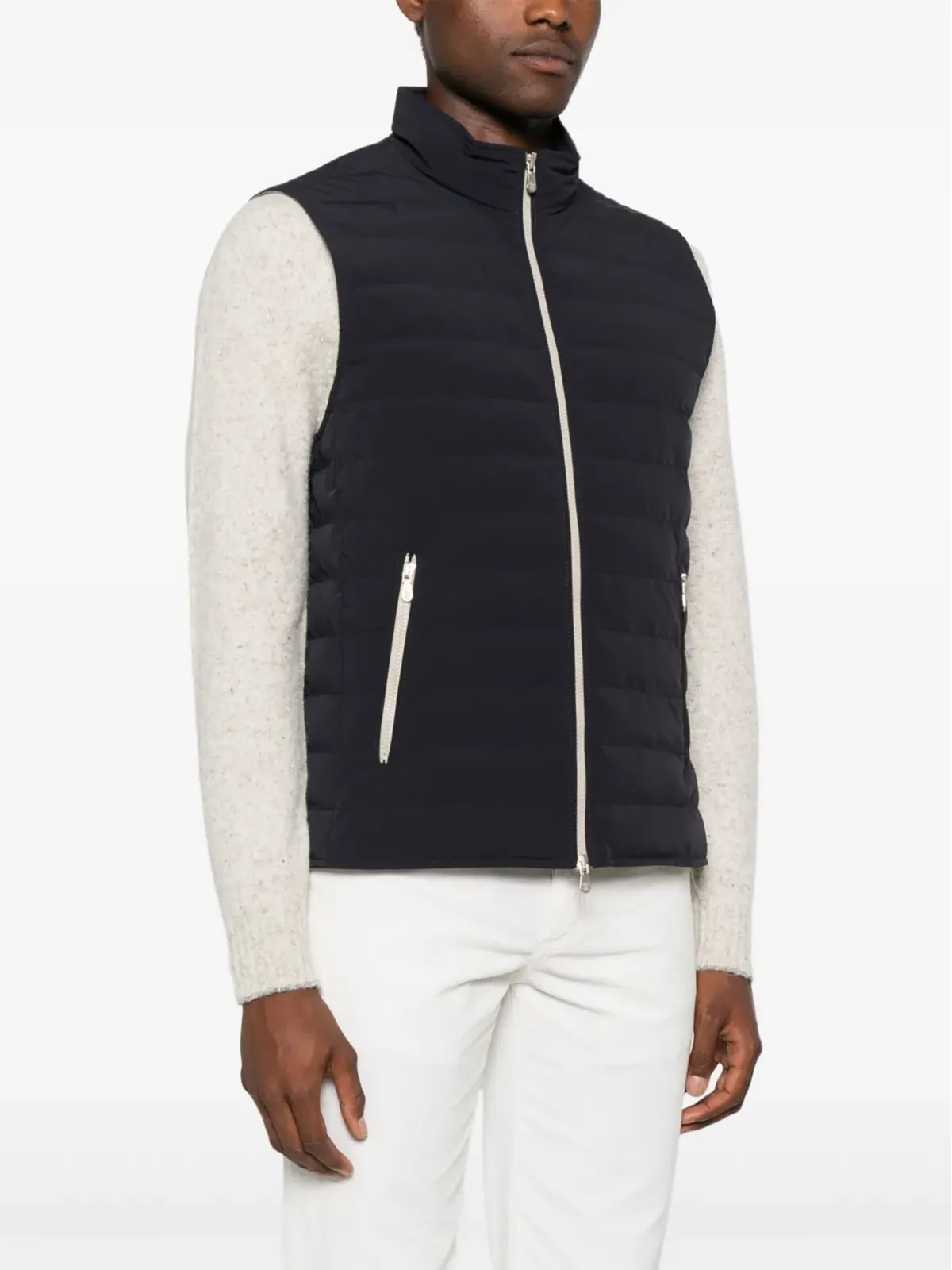 Brunello Cucinelli キルテッドジレ - 画像3