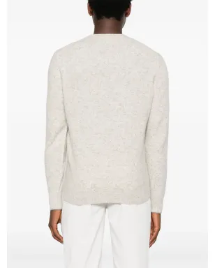 Brunello Cucinelli メランジュ風ニットセーター グレー - サムネイル4