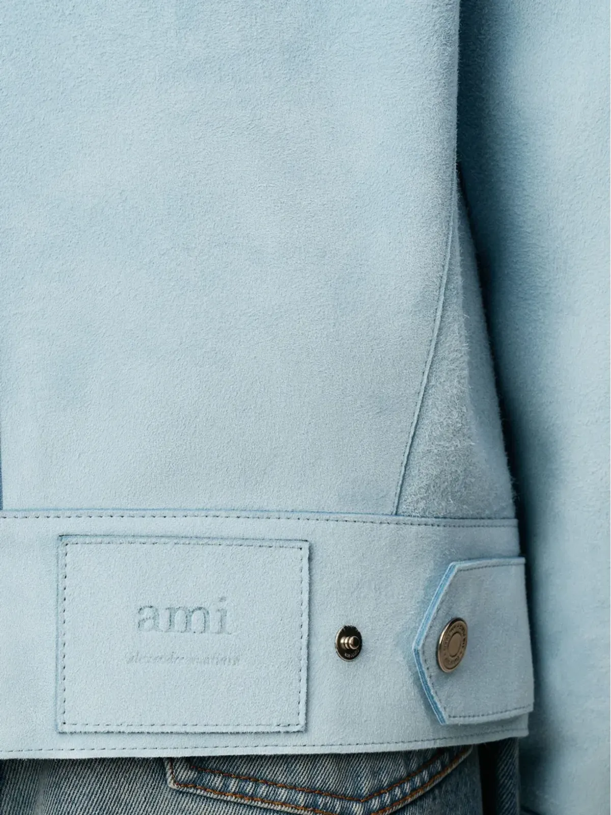 AMI Paris レザートラッカージャケット - 画像5