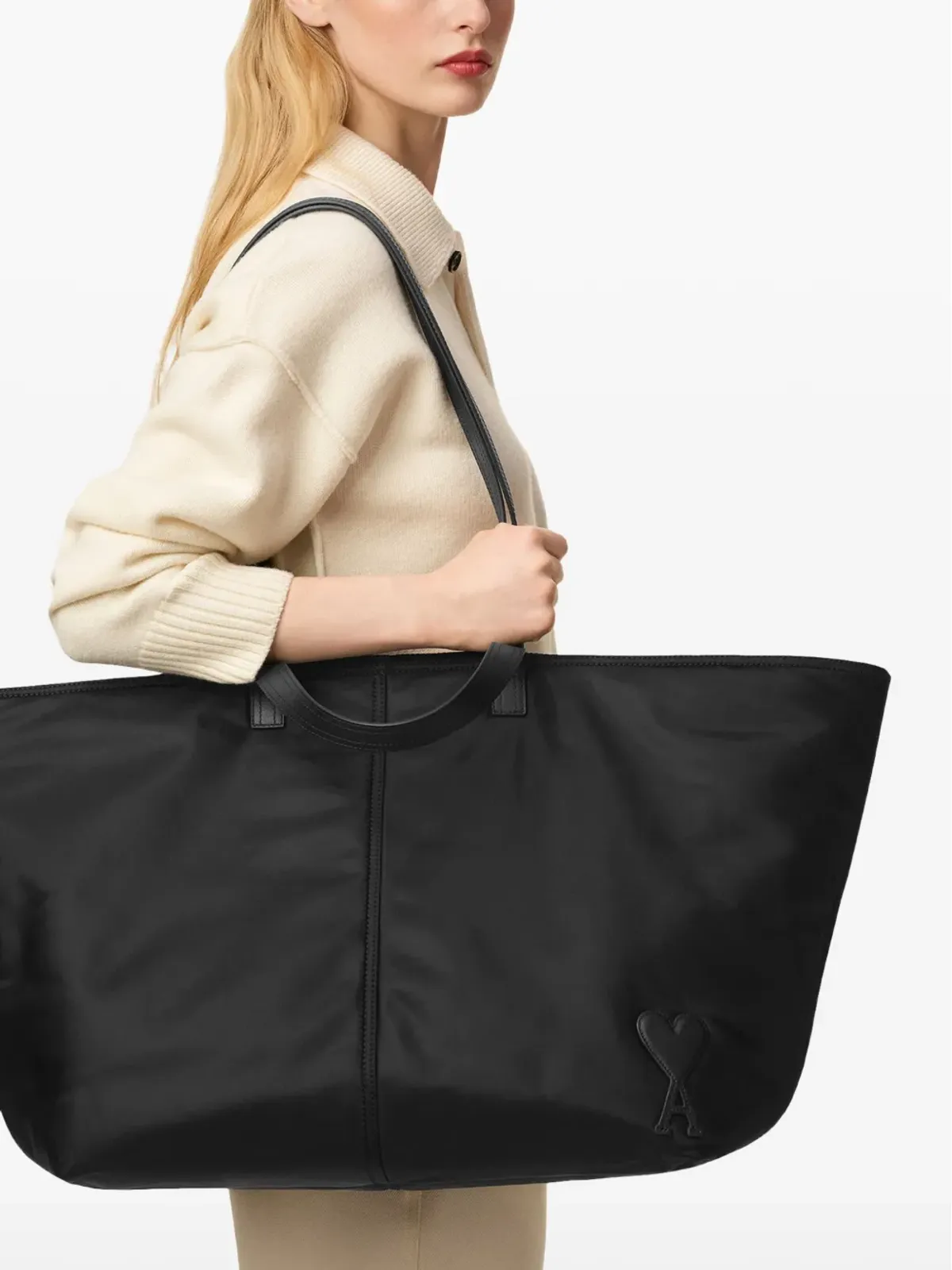 AMI Paris マルセル キャンバス トートバッグ - 画像3