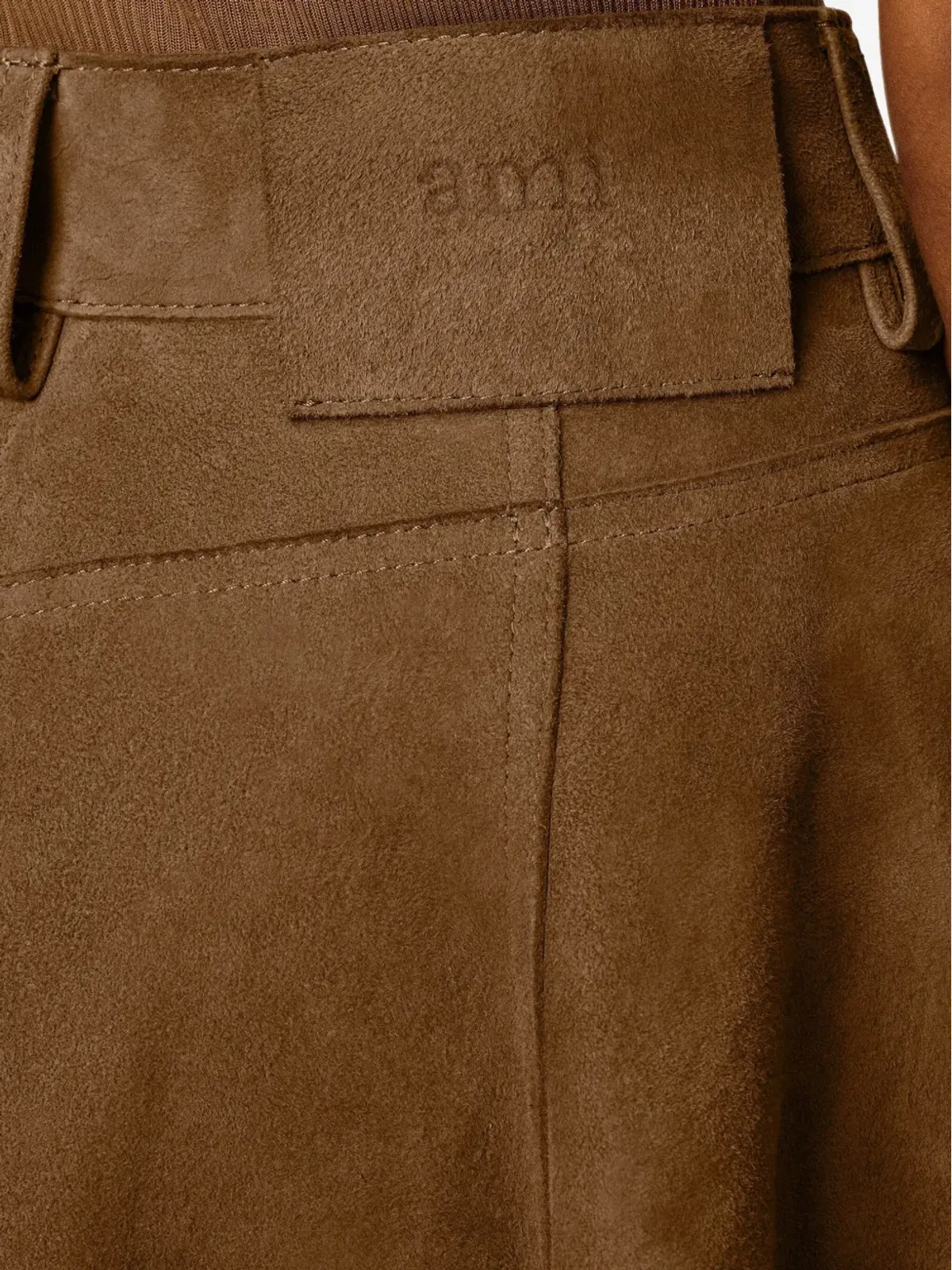 AMI Paris レザー ミディスカート - 画像5