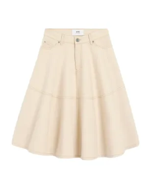 AMI Paris ボタン留め付きコットンミディスカート - サムネイル1