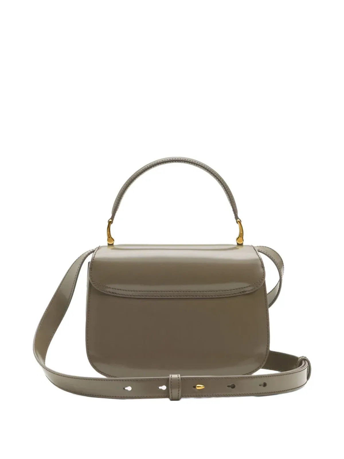 AMI Paris トップハンドルレザーバッグ - 画像5