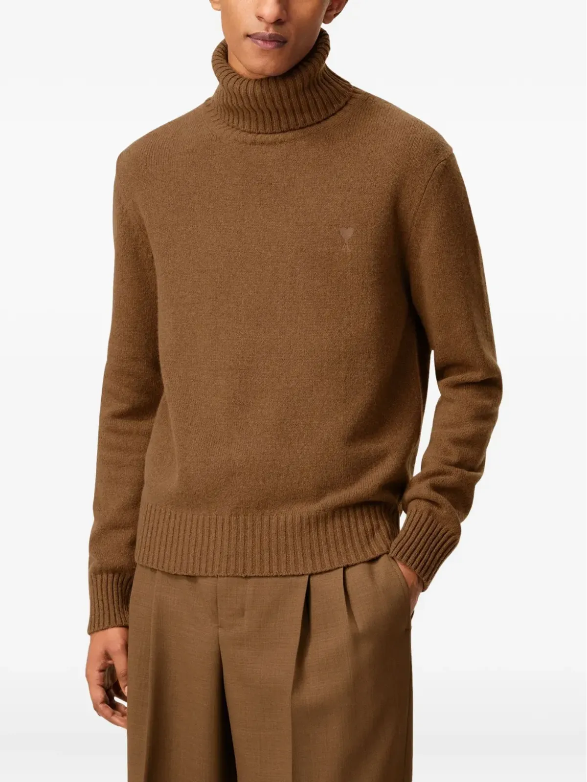 AMI Paris アミ de Coeur ロールネックセーター - 画像5