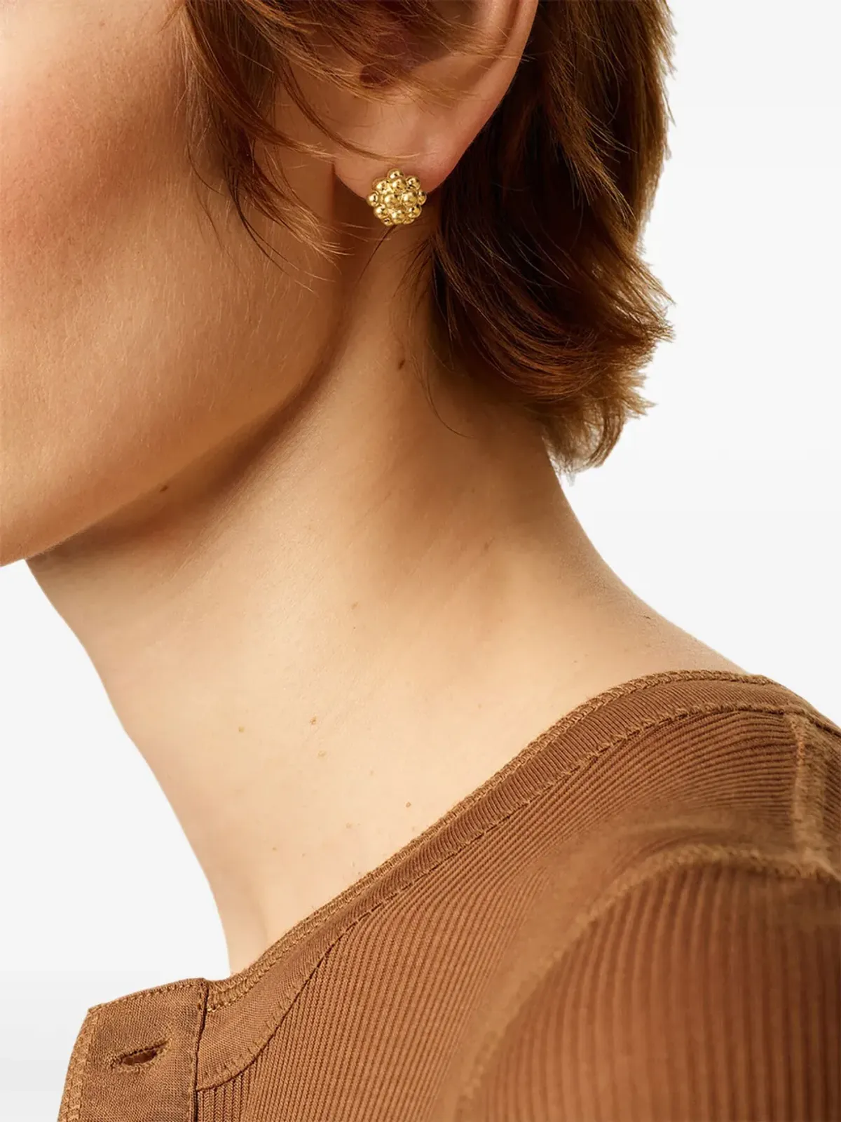 AMI Paris パールスタッドピアス - 画像2
