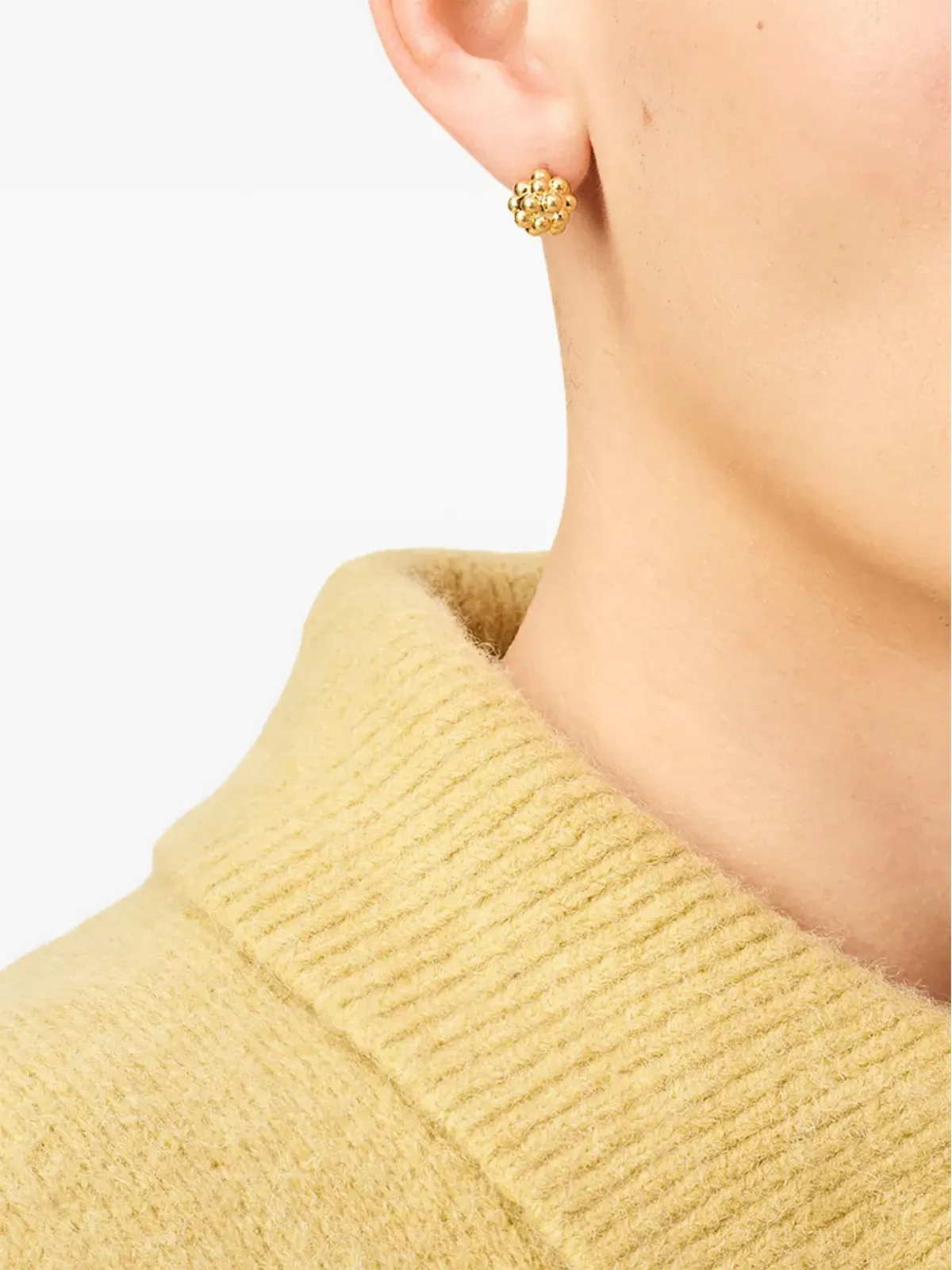 AMI Paris パールスタッドピアス - 画像3