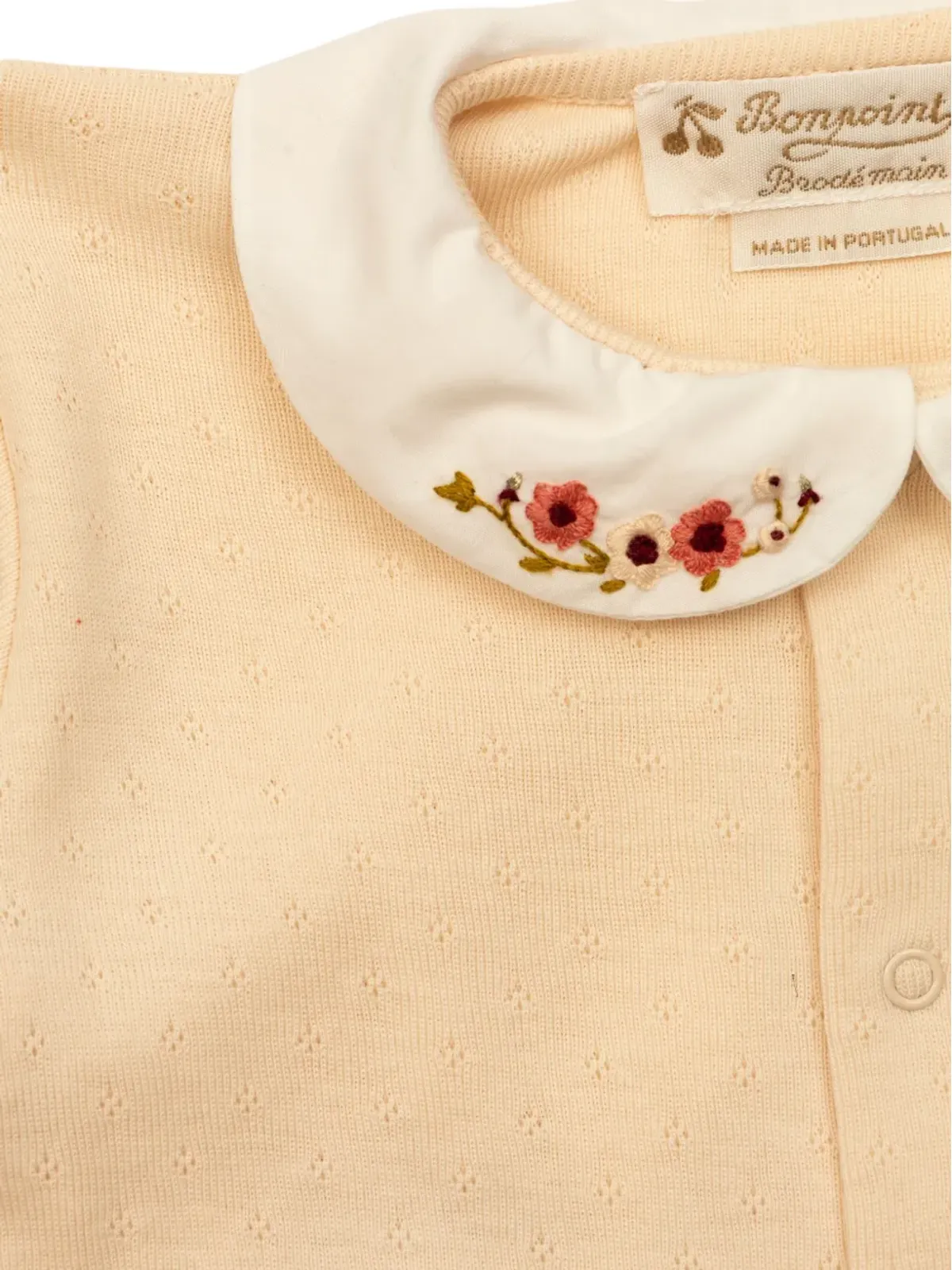 Bonpoint 花柄刺繍パジャマ - イエロー - 画像3