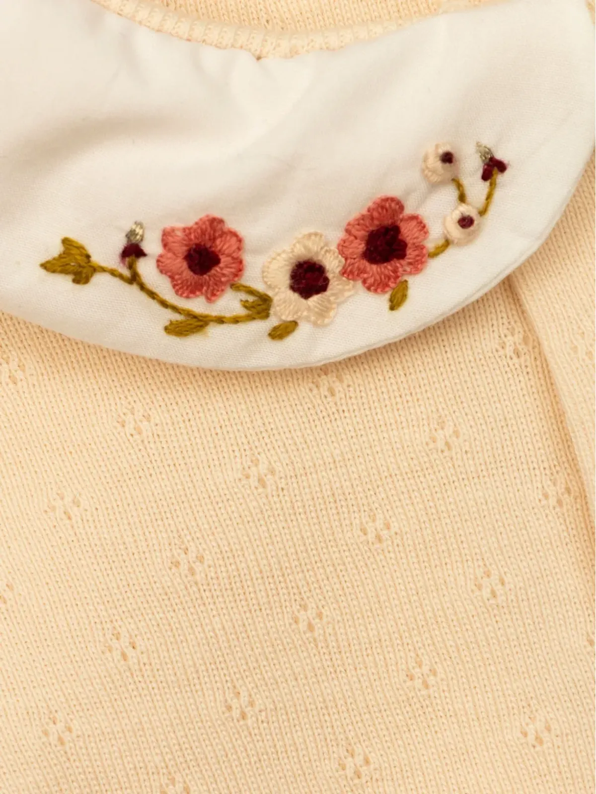 Bonpoint 花柄刺繍パジャマ - イエロー - 画像4