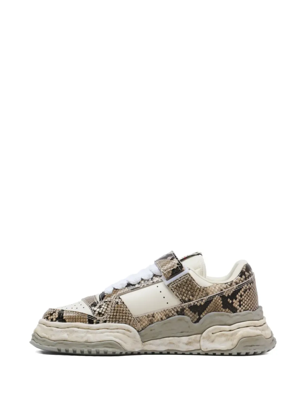 Maison MIHARA YASUHIRO Keith touch-strap sneakers（ブラウン） - 画像5