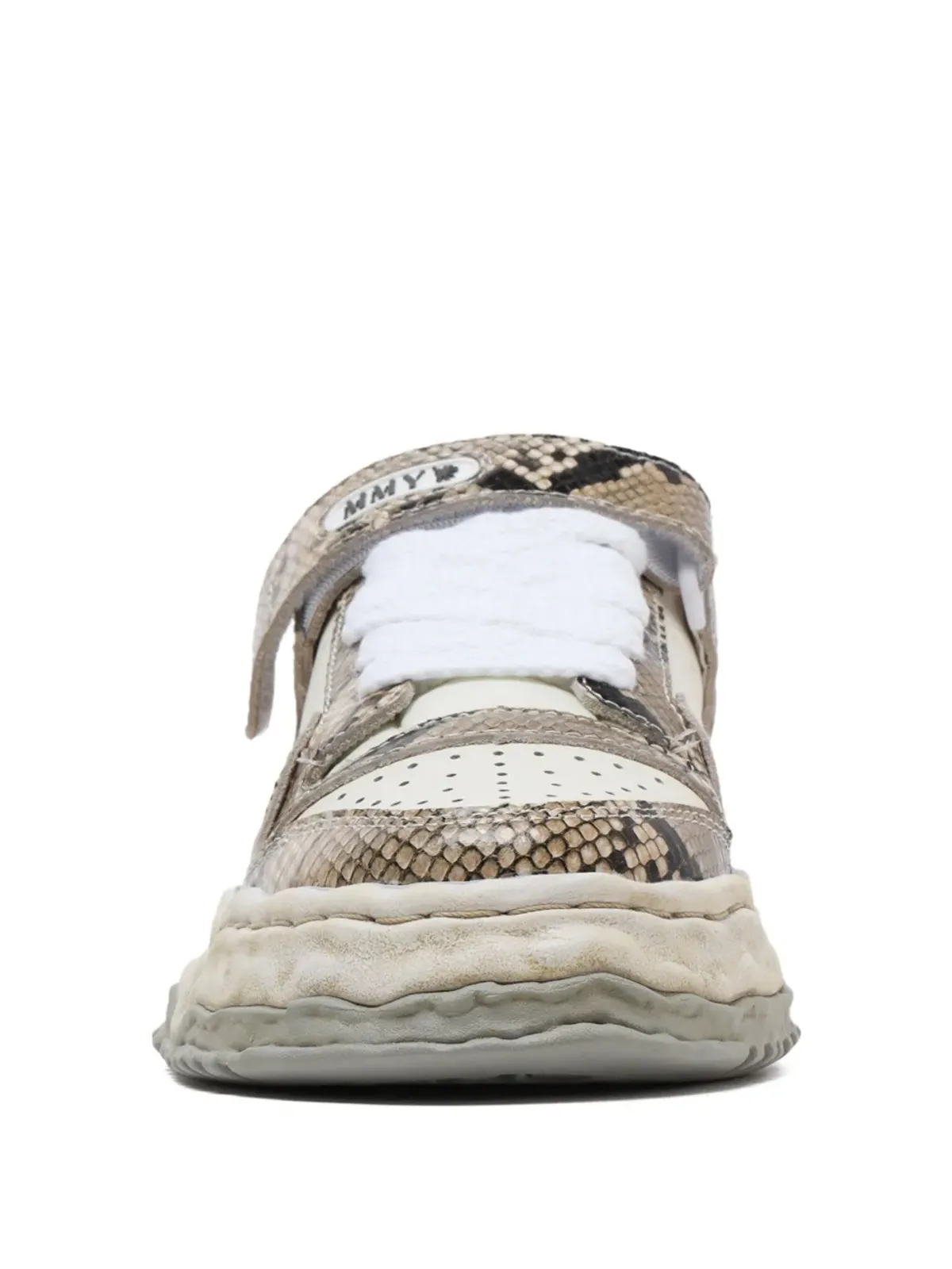 Maison MIHARA YASUHIRO Keith touch-strap sneakers（ブラウン） - 画像4