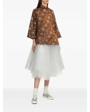 Comme Des Garçons Comme Des Garçons 花柄プリント ブラウス - Brown - サムネイル2