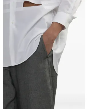 Black Comme Des Garçons パネルド アシンメトリカル パンツ - サムネイル5