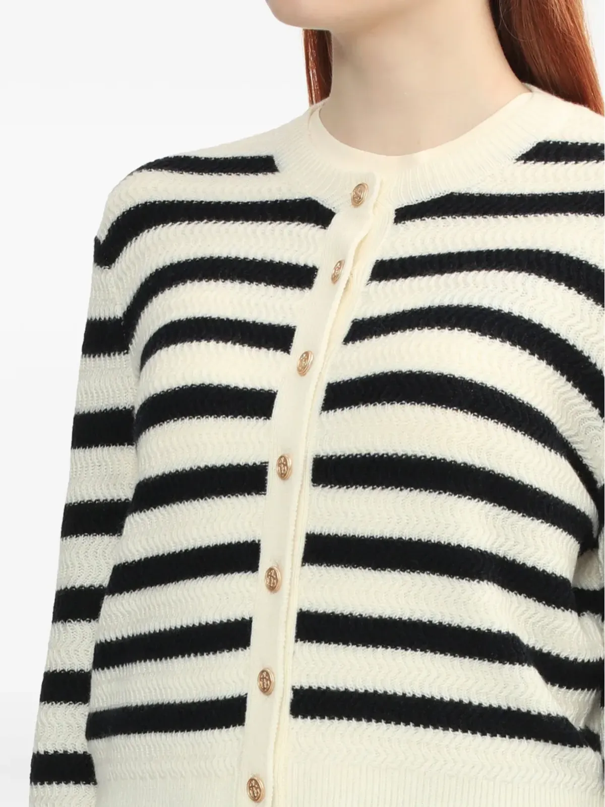 A.P.C. Manonストライプカーディガン - 画像5