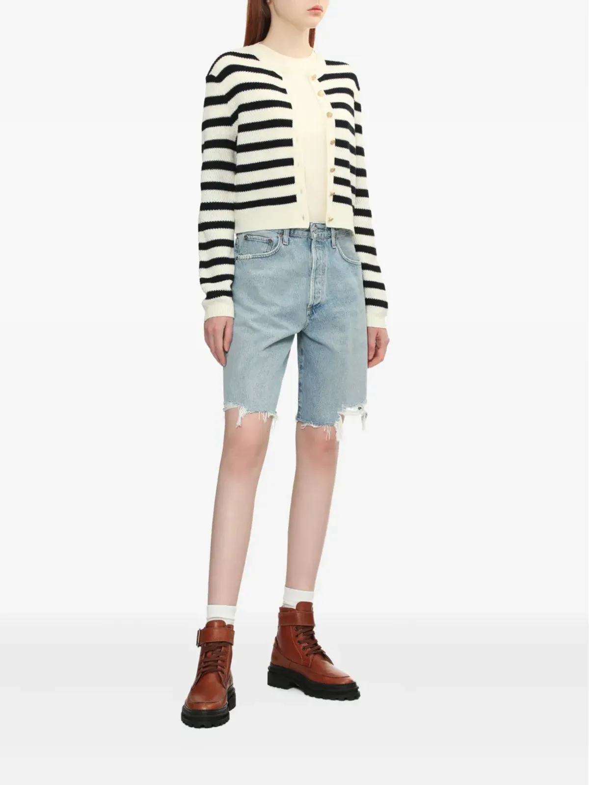 A.P.C. Manonストライプカーディガン - 画像2